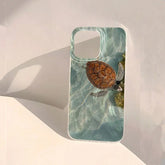 "Summer Turtle Pattern Chiffon Texture Case for iPhone